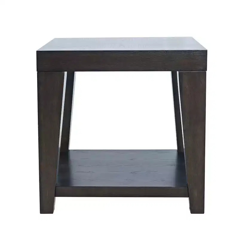 Jofran,Laurel Creek Modern Contemporary 24 Square End Table with Open Shelf