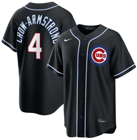 Pete Crow-Armstrong Chicago Cubs Black Carbon Jersey