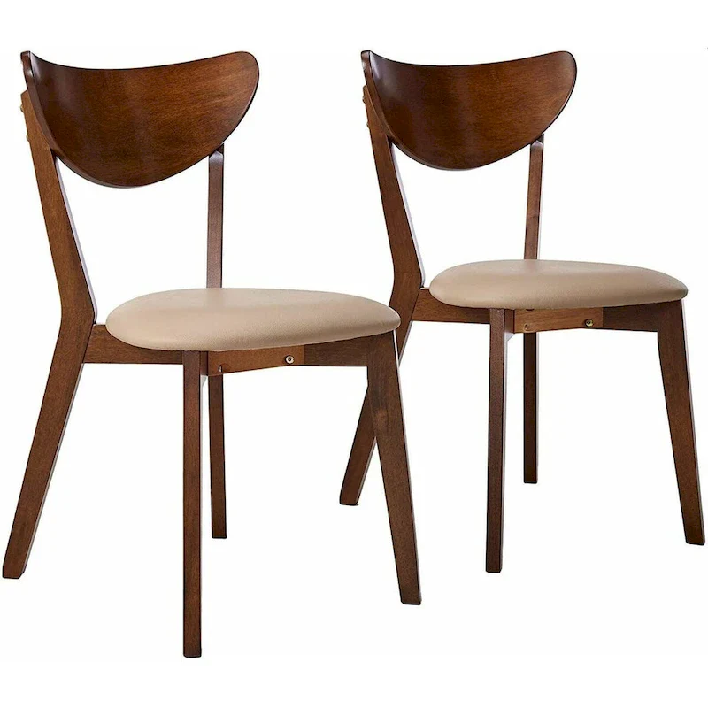 Retro Mid-century Design Chestnut Dining Chairs