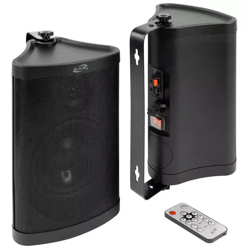 iLive Patio+ IP44 Water-Resistant Indoor/Outdoor Bluetooth Speakers, ISBW763BDL