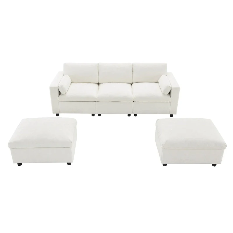 Merax 5 Seat U Shaped Sleeper Couch Set