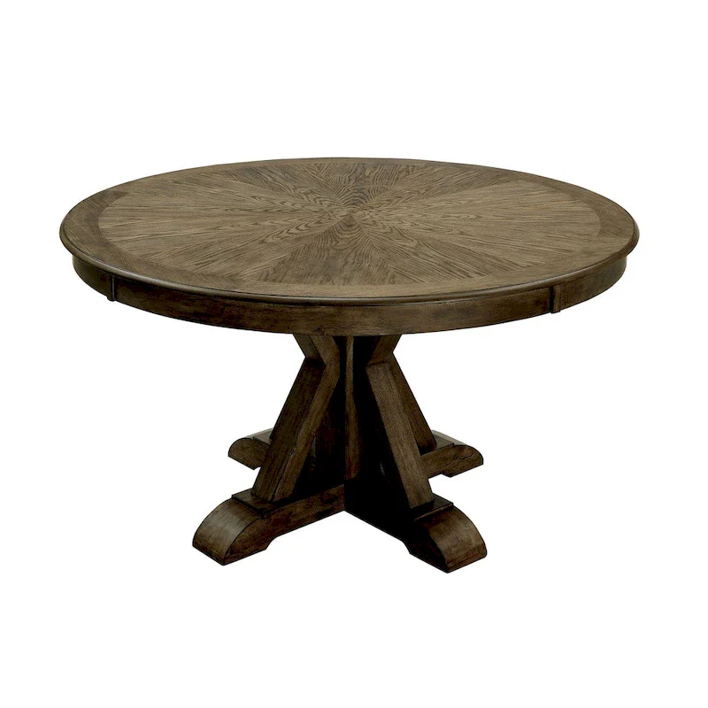 Round Dining Table with Pedestal Base