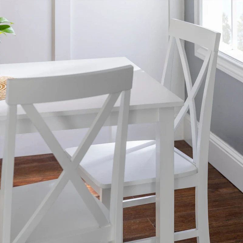 Dining Table with 4 X-Back Chairs