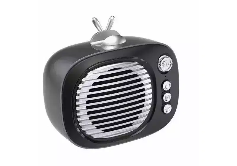 Link Retro Bluetooth Vintage Wireless Speaker with Cartoon Bracket Universal Phone Stand