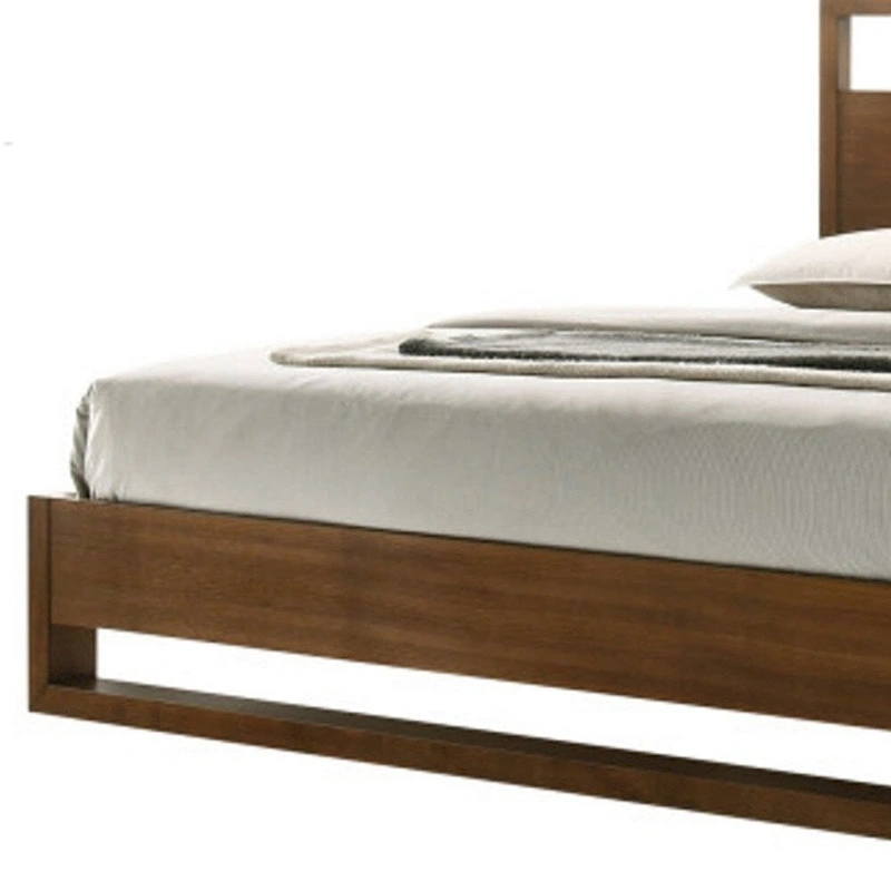 HomeRoots Brown Wood Queen Bed Frame