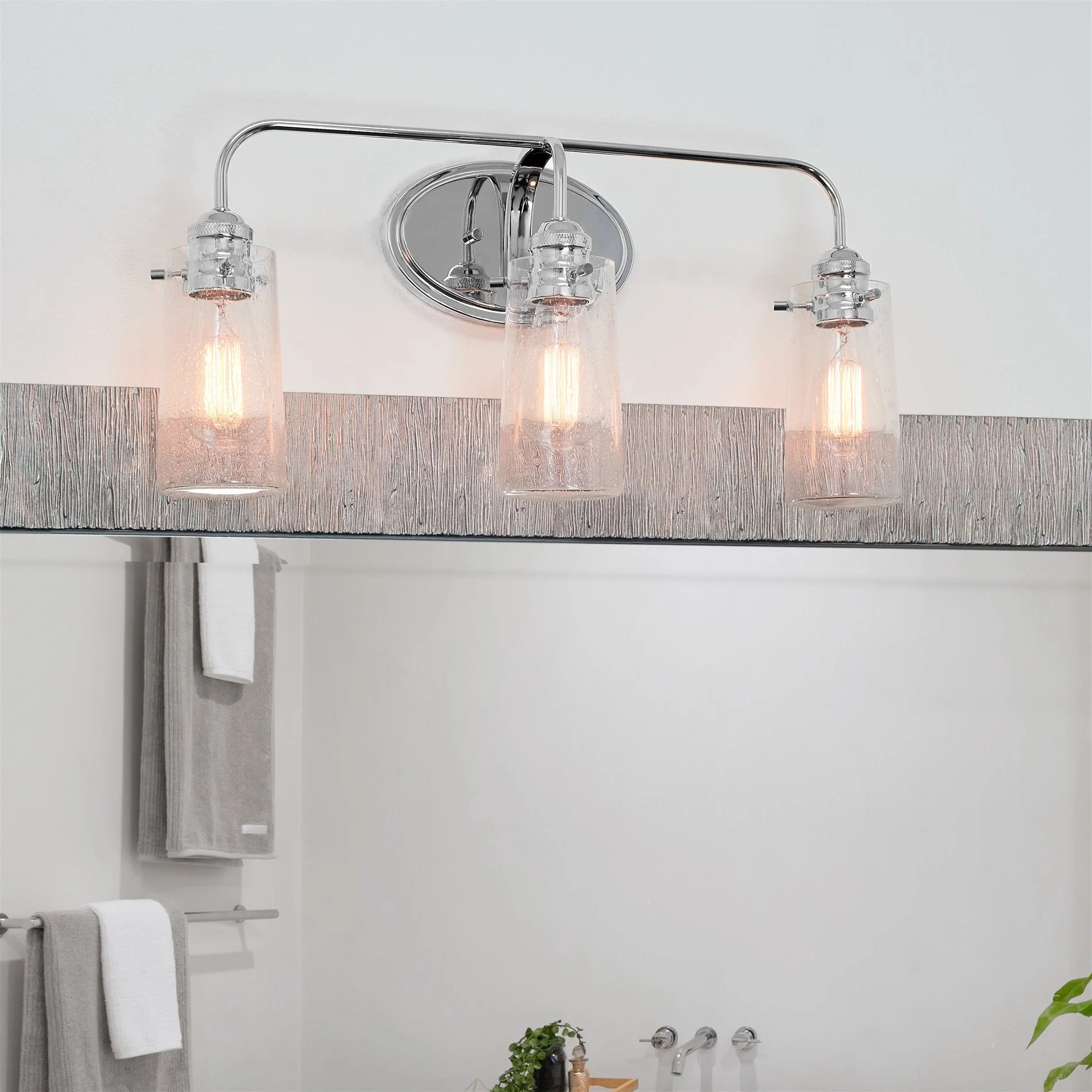 Rayne 23 Modern Farmhouse 3-Light Vanity / Bathroom Light