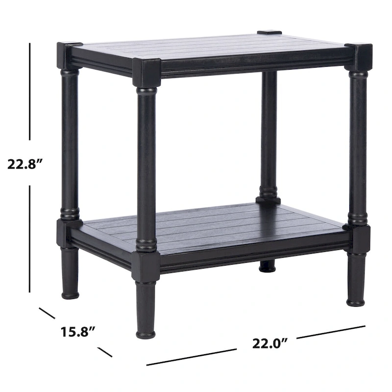 SAFAVIEH Metije Rectangle Accent Table - 22 W x 15.8 L x 22.8 H - 22Wx16Dx23H