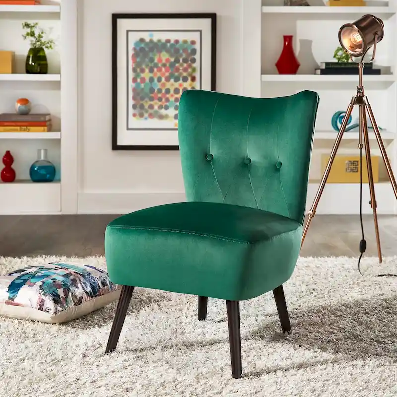 Imani 22.5 Wide Tufted Accent Chair by iNSPIRE Q Bold