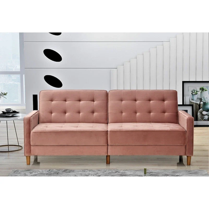 Tufted Velvet Sofa Bed Sleeper