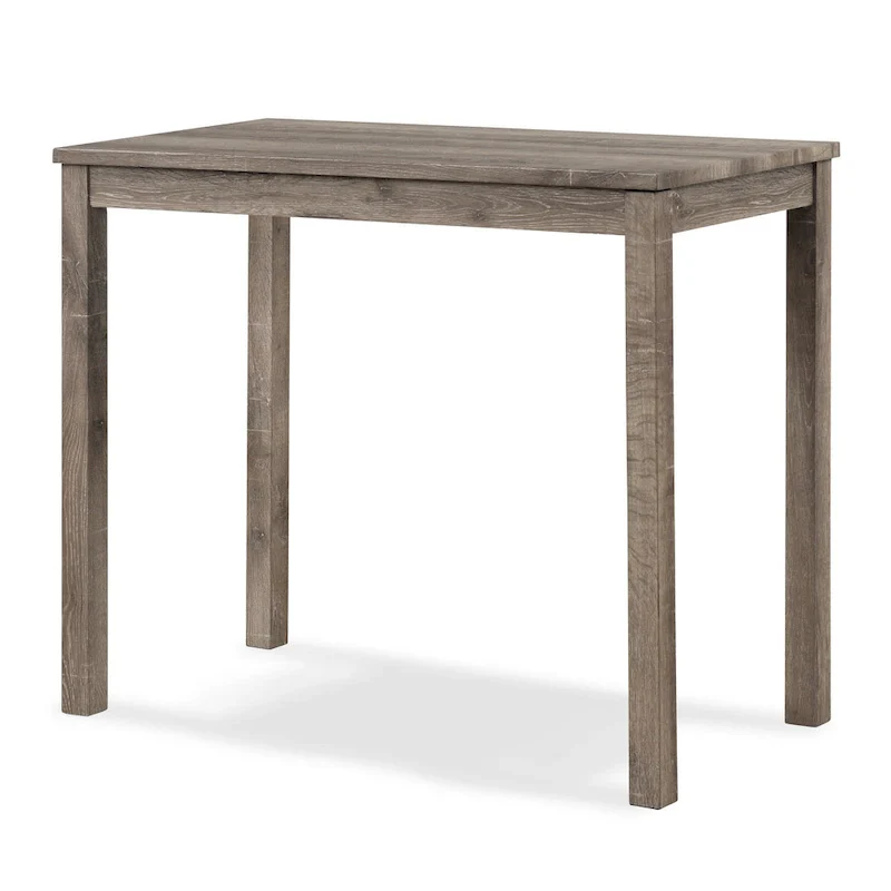 Counter Height Dining Table with Button-Tufted Upholstered Stools