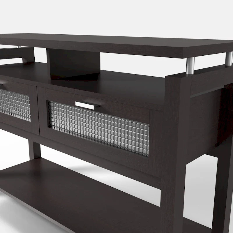 Posa Modern Espresso 47-inch 2-Shelf Sofa Table by Furniture of America