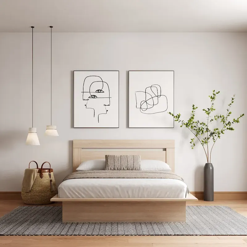 Malibu Platform Bed with Headboard