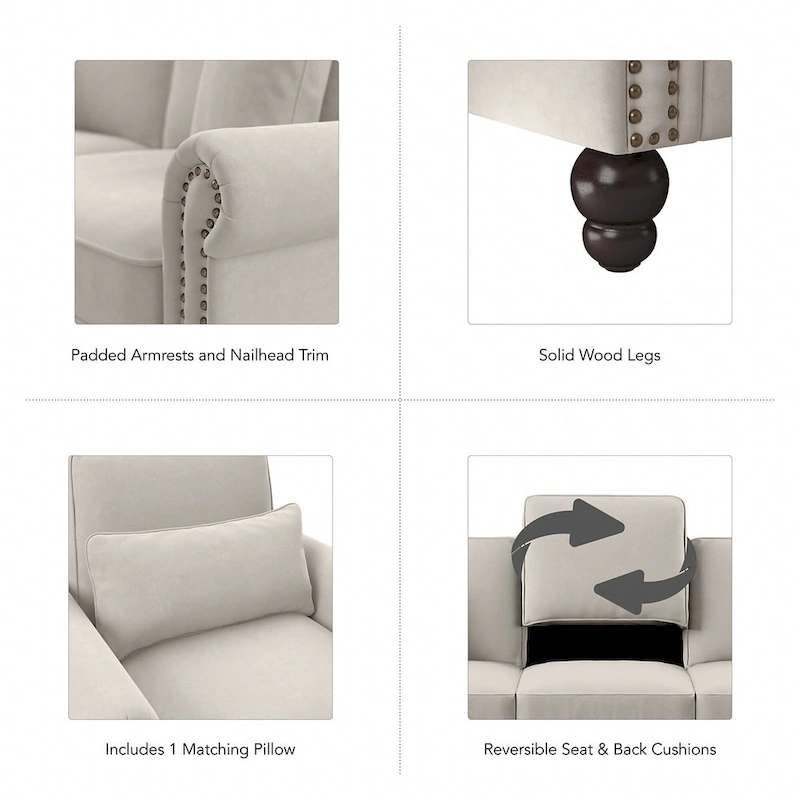 Coventry Accent Chair with Arms by Bush Furniture