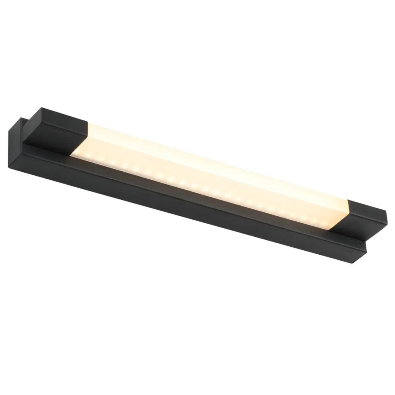 Modern Black LED Dimmable Vanity Light with Acrylic Shade