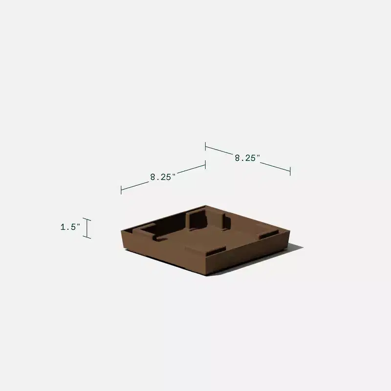Veradek Pure Series Plastic Midland Planter Tray