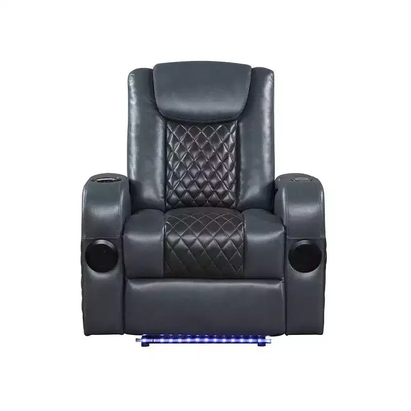 Acme Furniture Alair Leather Aire Power Recliner Sofa