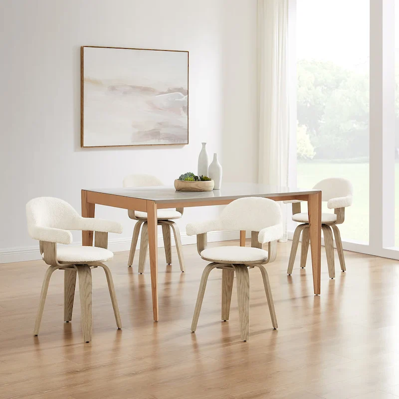 Art Leon Mid-century Modern Swivel Accent Chair