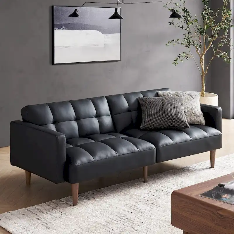 Mopio Aaron Futon Convertible Sofa Sleeper Futon