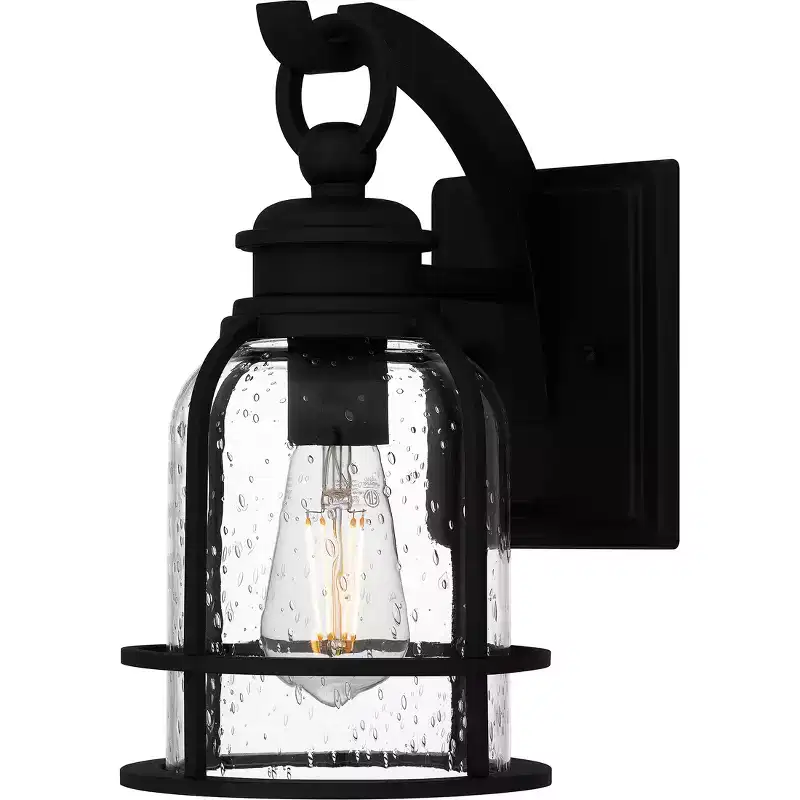 Bowles 1-Light Earth Black Outdoor Wall Lantern