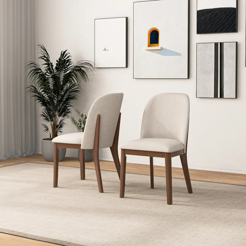 Linen Upholstered Dining Chair