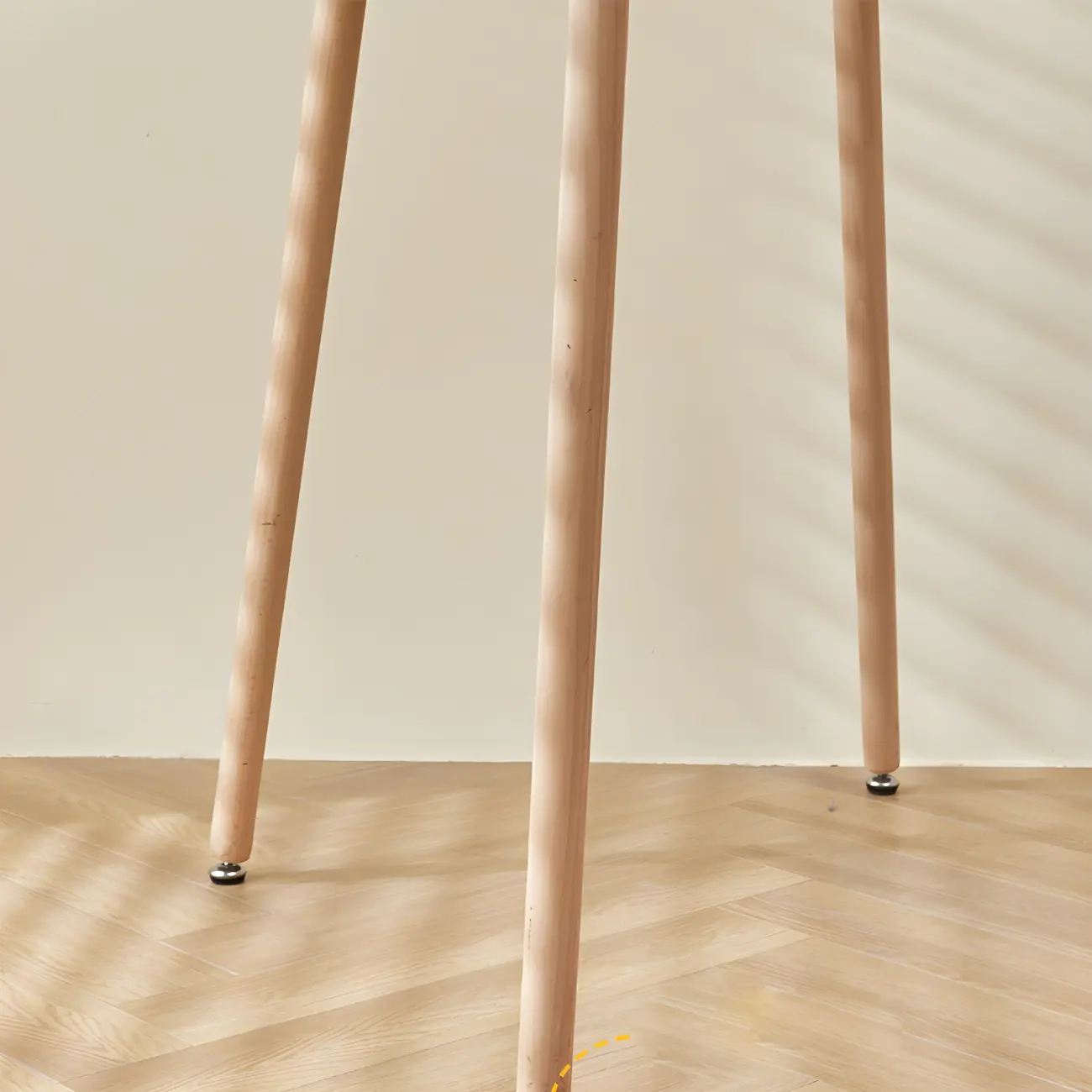 Wooden Natural Finish Square Small Bar Height Table