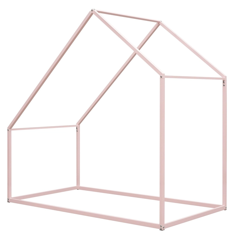 Twin Size Metal House Bed Kids Bed