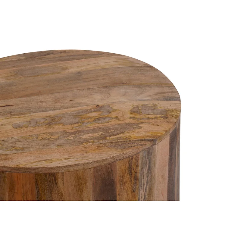 Krissa 30  Round Mango Wood Coffee Table