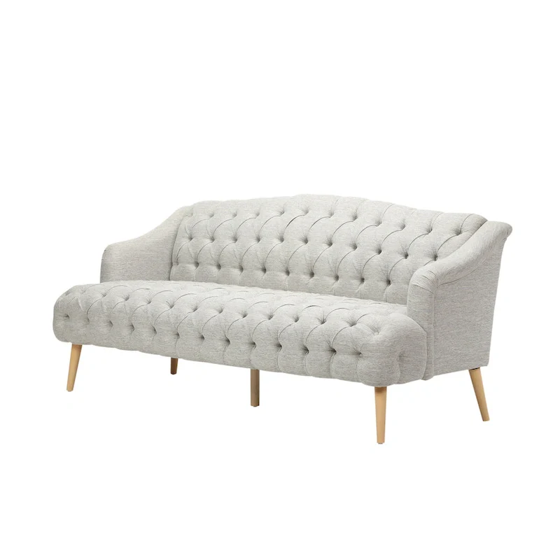 Adelia Modern 3-seat Tufted Fabric Sofa by Christopher Knight Home