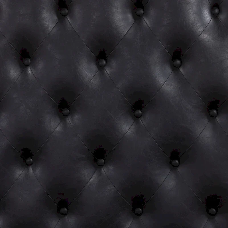 Furniture of America Eugene Traditional Solid Wood Panel Bed with Tufted Leatherette Headboard