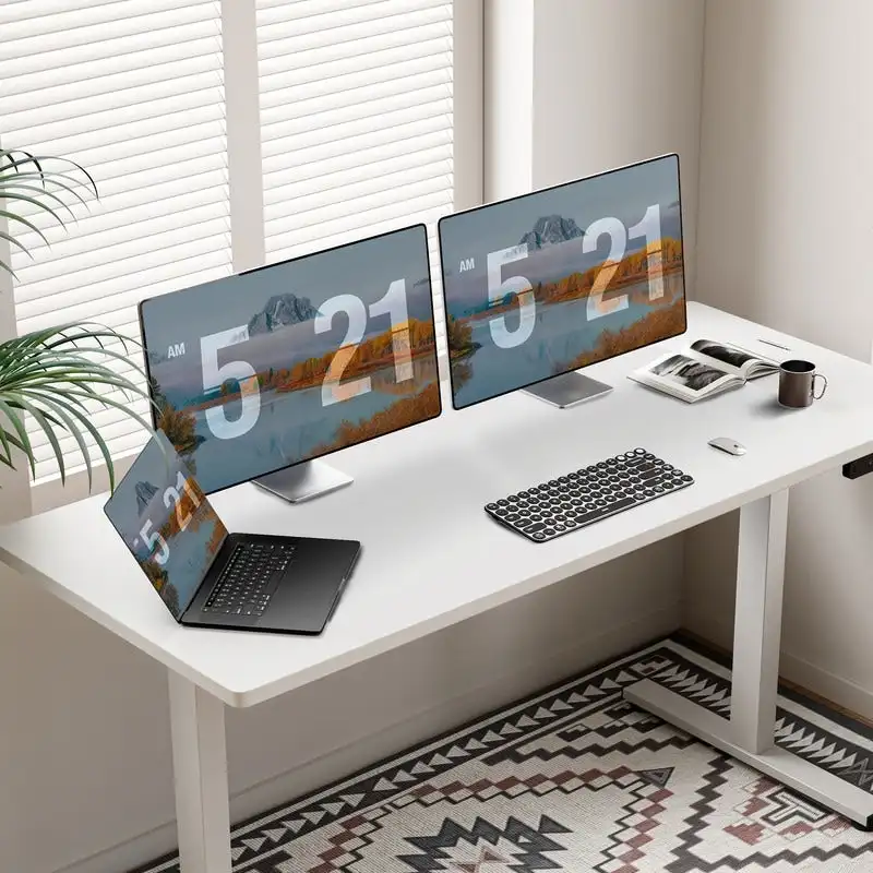 SIAGO 48 x 24 Inch Computer Desk Height Adjustable Electric Sit Stand Up Desk