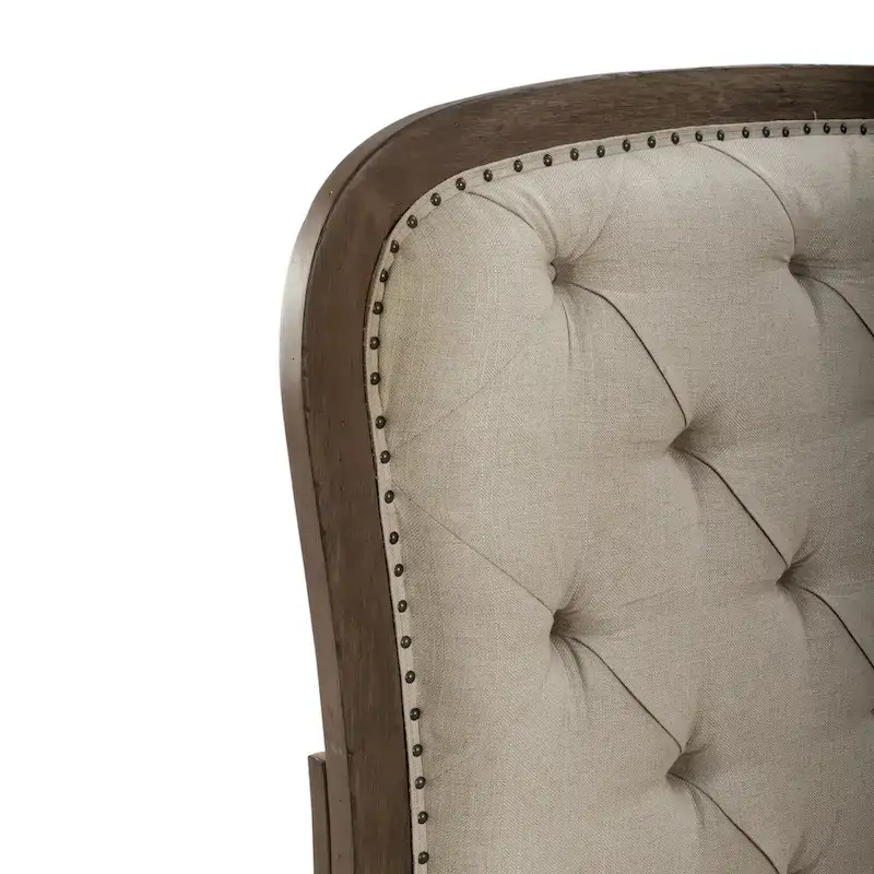 Dusty Taupe King Upholstered Shelter Bed for 2