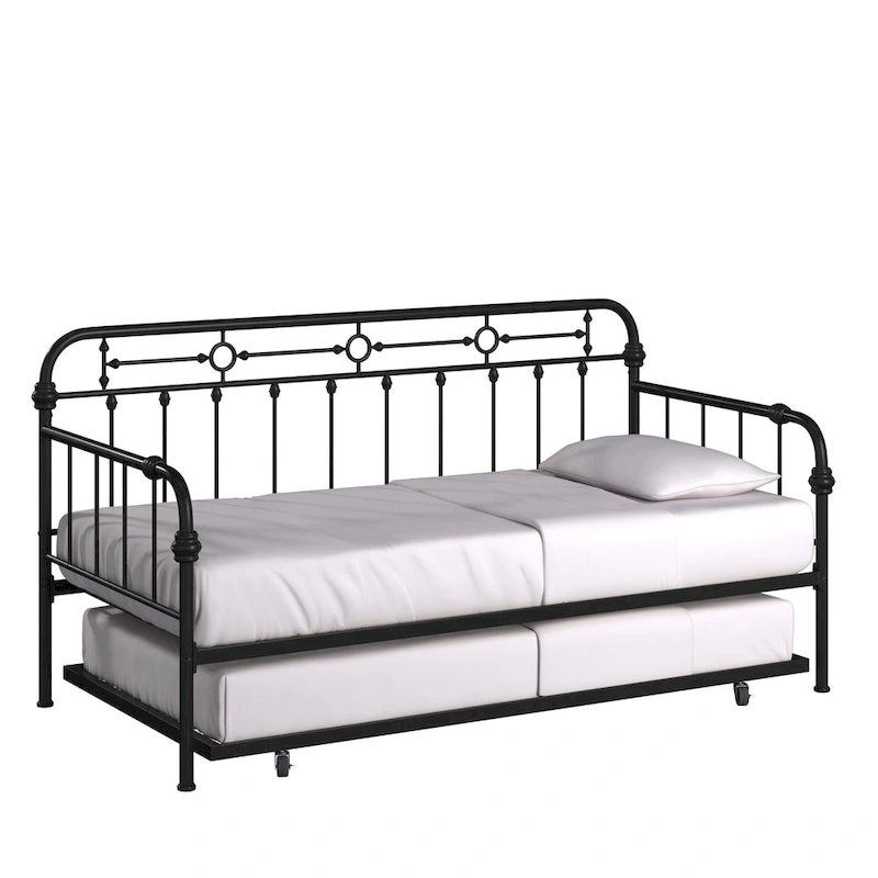 Darren Antique Dark Bronze Metal Daybed with Trundle by iNSPIRE Q Classic