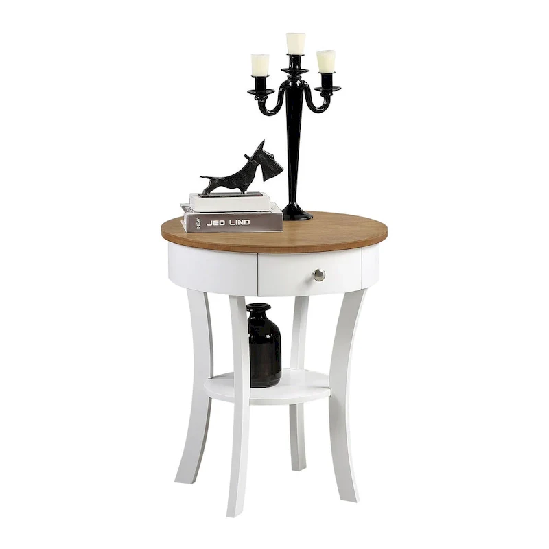 Convenience Concepts Classic Accents Schaffer 1 Drawer End Table with Shelf