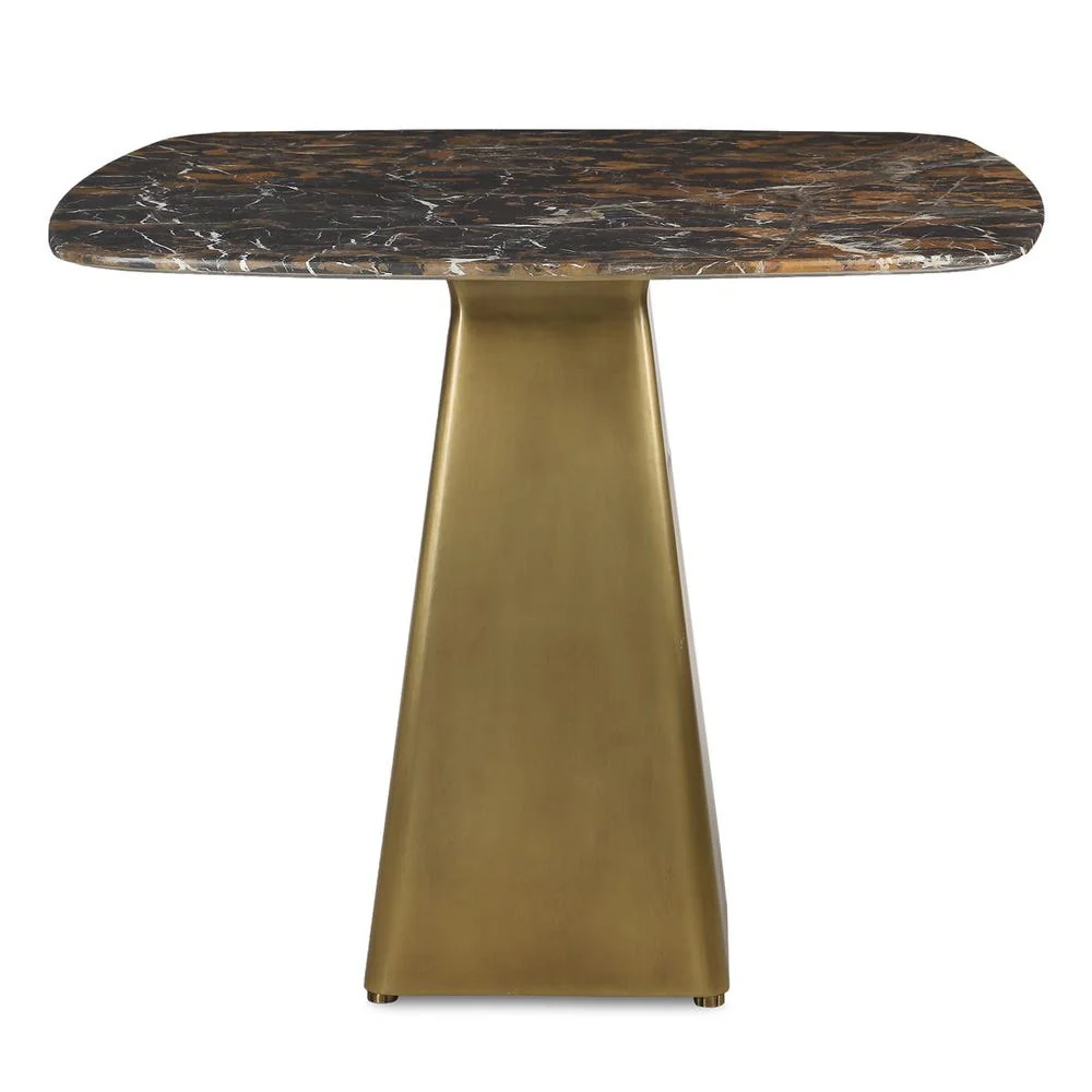 Equilateral Bistro Table - Michelangelo/Brass, 2 CARTONS