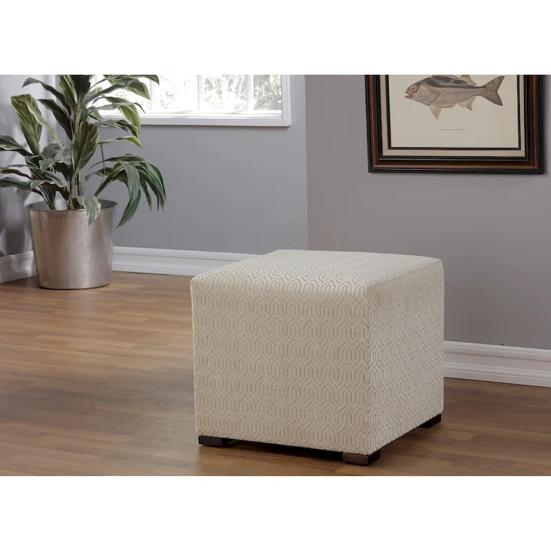 Merton Transtional Square Button Tufted Ottoman