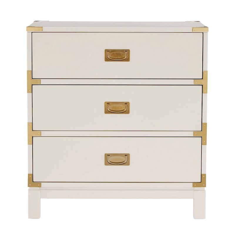 Kedric 3-drawer Goldtone Accent Nightstand by iNSPIRE Q Bold