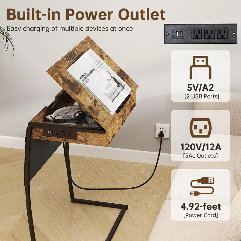 TV Tray Tables - 23.6D x 15.75W x 28.5H