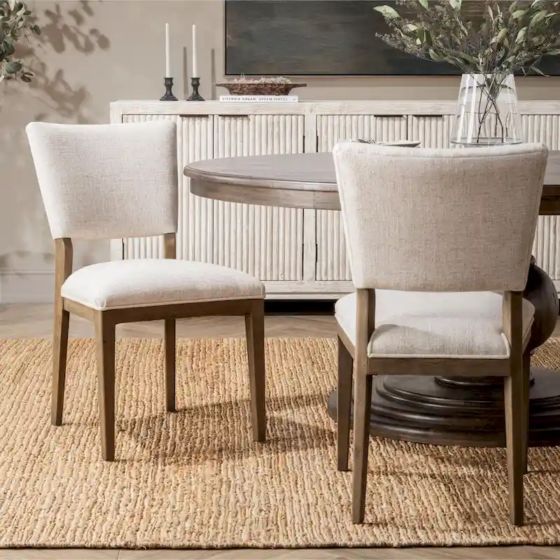 Classic Home Phillip Upholstered Dining Chair (Set of 2)