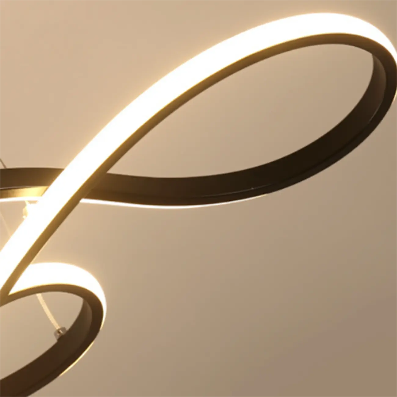 Modern White Linear LED Island Pendant Light with Multi Dimming