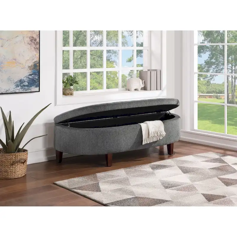 Tufted Storage Bench with Soft-Close Lid