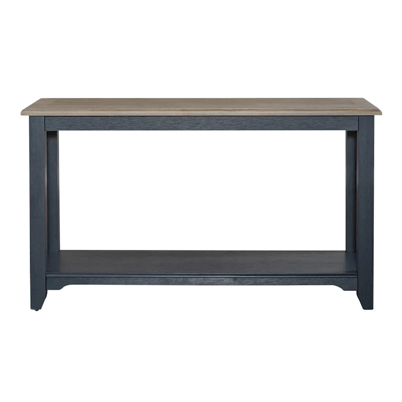 Summerville Navy Wire Brushed Sofa Table Living Room Accent