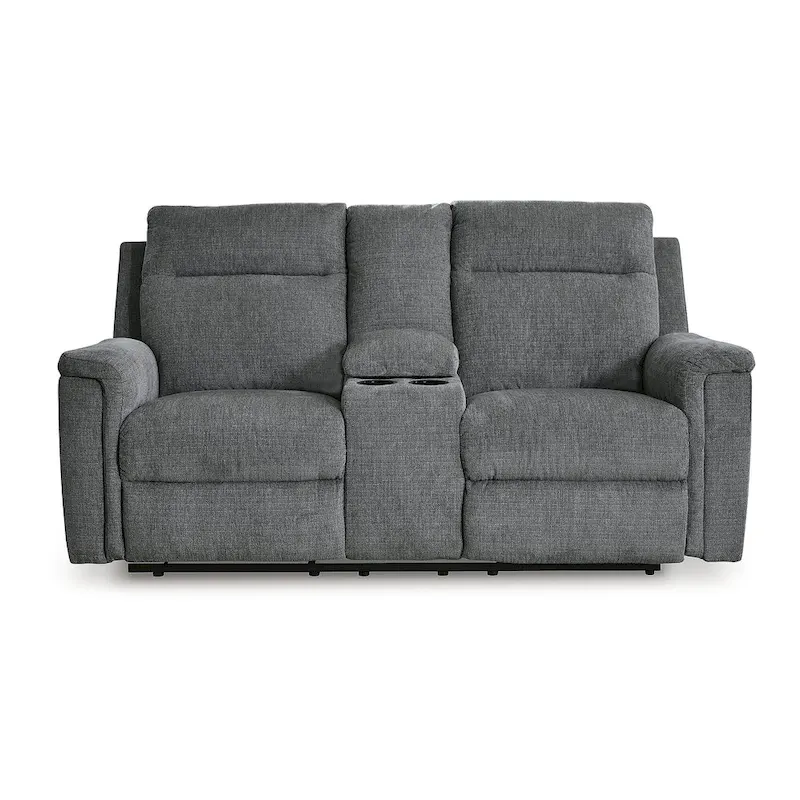 Signature Design by  Barnsana Power Reclining Loveseat with Console
