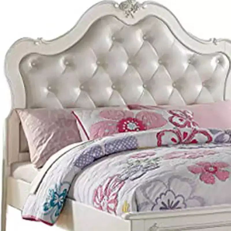 Edalene 87" Full Bed and Pearl White - Acme Furniture