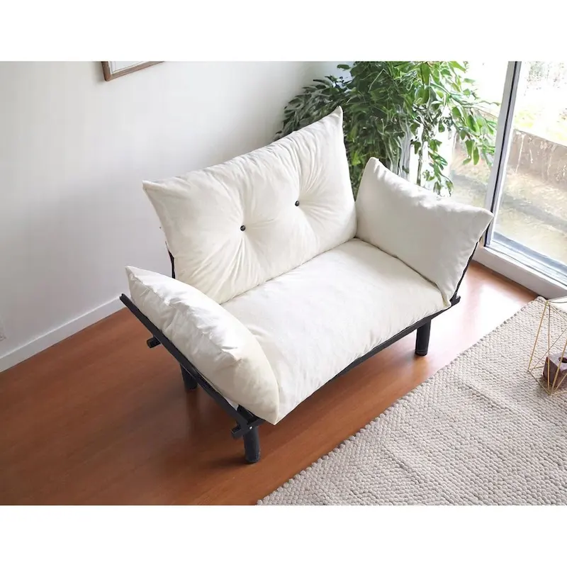Sadio Metal Frame Loveseat With Removable Cushions