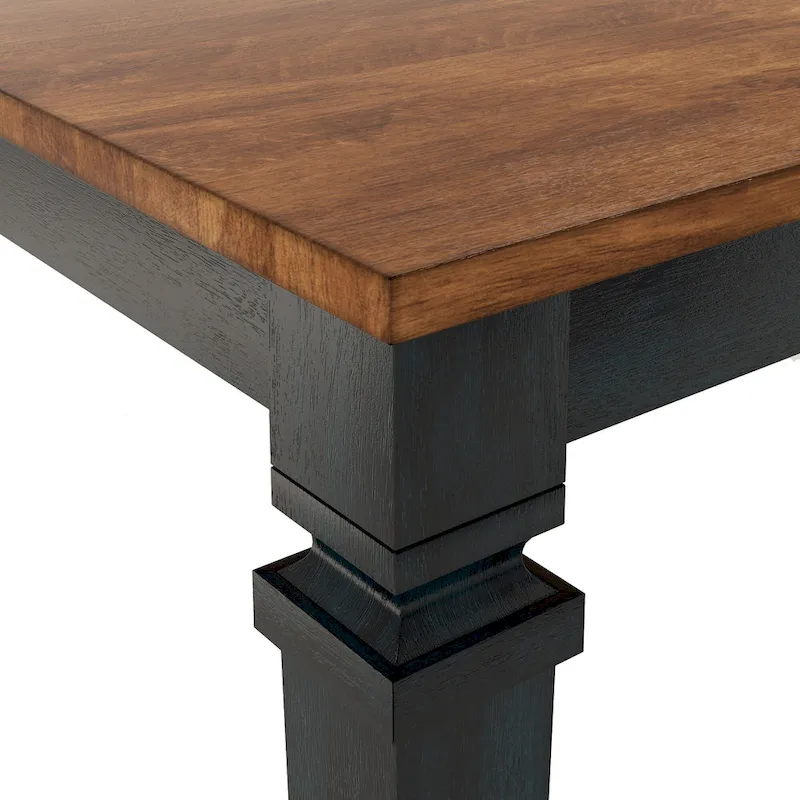 Elena Solid Wood Extendable Dining Table - Classic Style