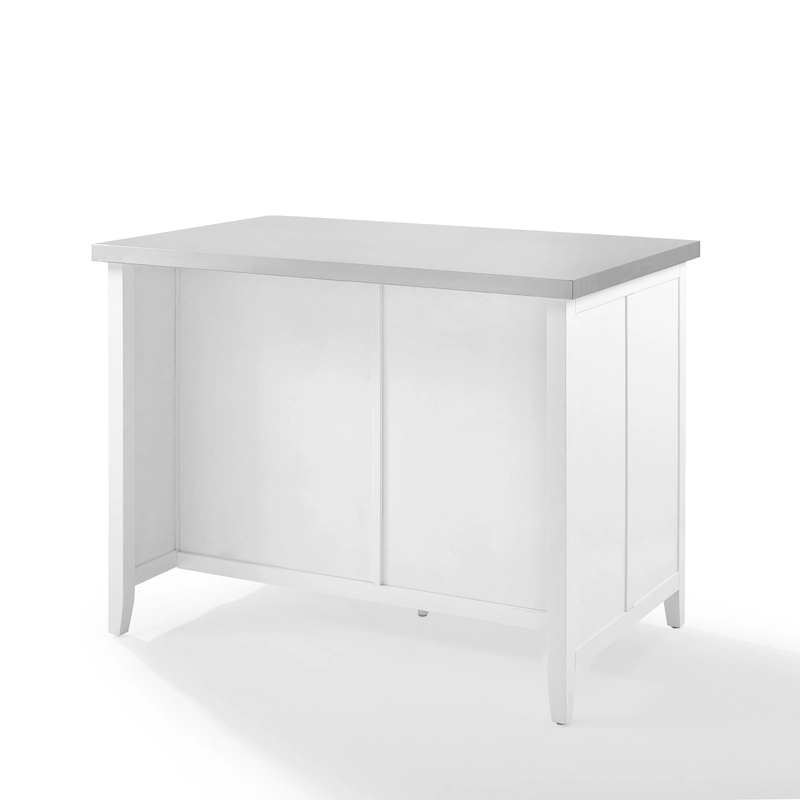 Crosley Silvia Stainless Steel Top Kitchen Island - 28d x 46w x 36.5h