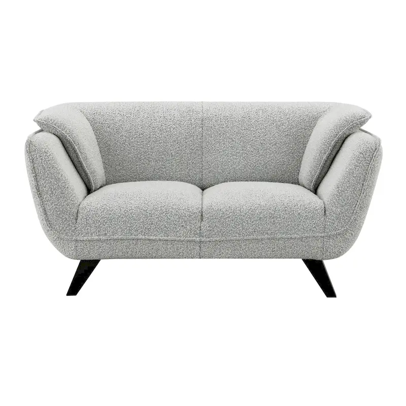 Light Gray Fabric Loveseat