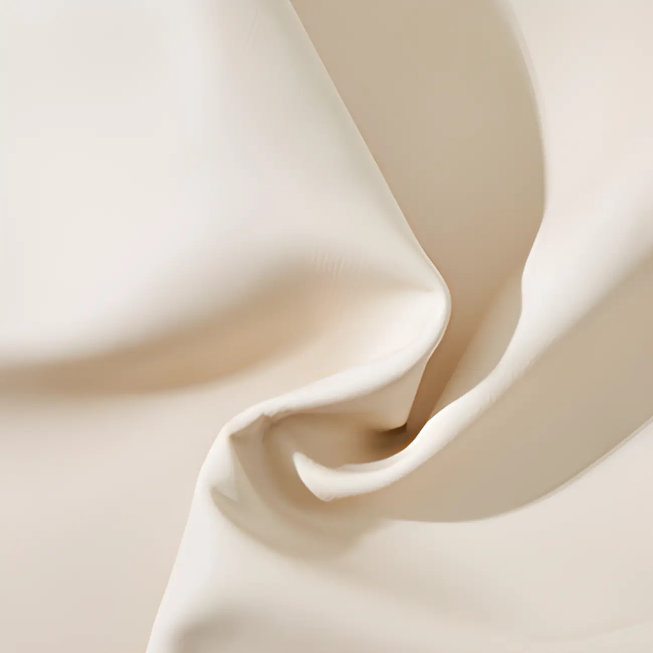 Beige Leather Armless Swivel Wide Office Chair