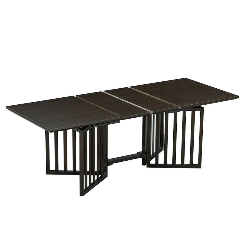 9-Piece Farmhouse Dining Set with Extendable Table & 8 Chairs