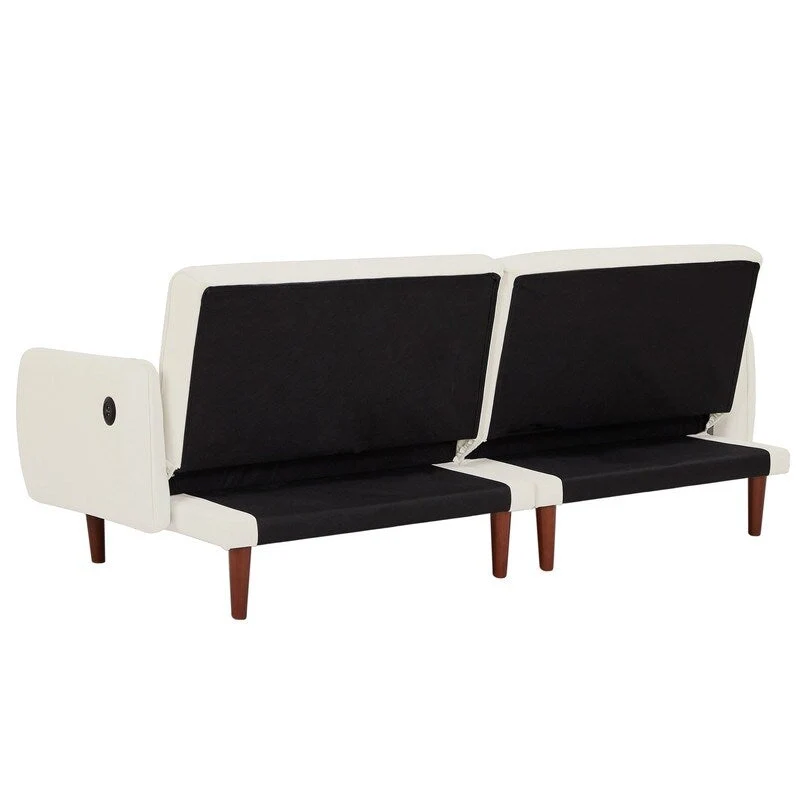 GEITIN Convertible Futon Sofa Bed with 2 Pillows